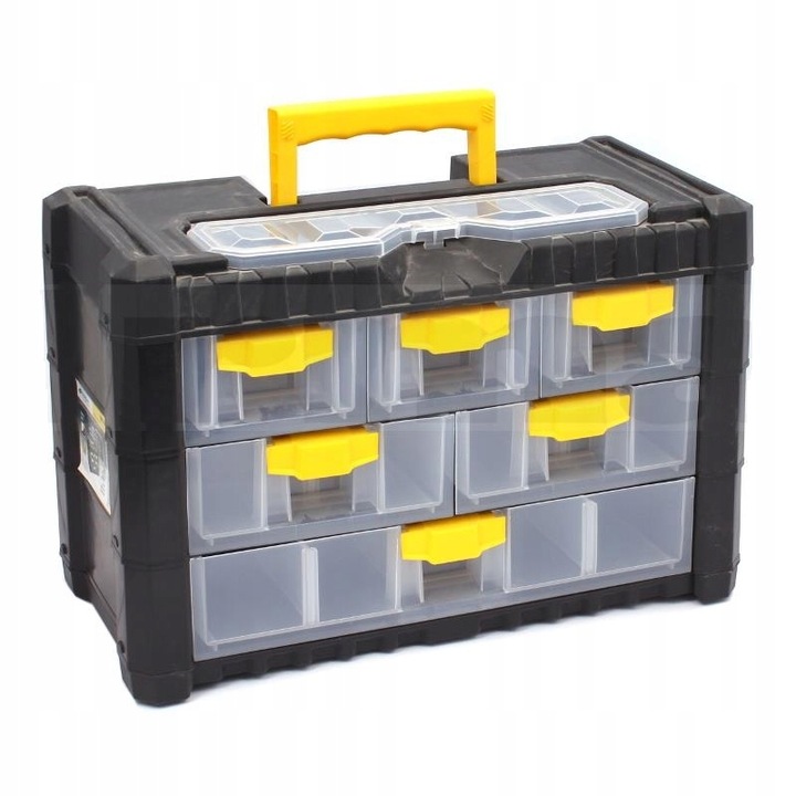 Box na náradie - Organizér so zásuvkami č. 1 kufor so 6 zásuvkami